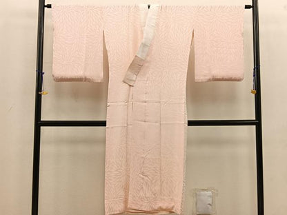 平和屋着物■長襦袢　袷　菊　洗柿色　正絹　逸品　BAAV6280mz