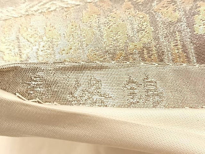 平和屋着物◎六通柄袋帯 京洛錦 二重引箔 金銀糸 引箔 正絹 逸品 BAAV6437yc