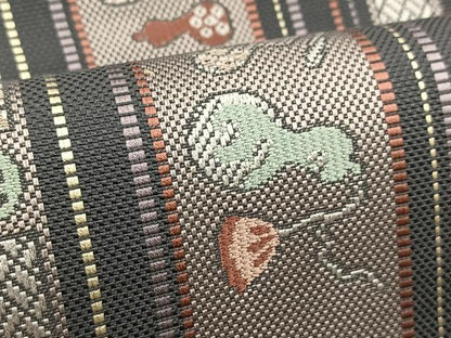 平和屋着物●本場筑前博多織　八寸名古屋帯　成り物　瓢箪　正絹　逸品　BAAV6455yc