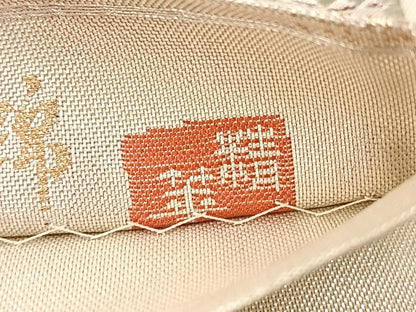 平和屋着物◎九百織佐賀錦 六通柄袋帯 作家物 華宝 金銀糸 正絹 逸品 BAAV6557yc