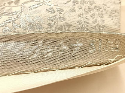 平和屋着物◎六通柄袋帯 葵祭 プラチナ引箔 正絹 逸品 BAAV6558yc