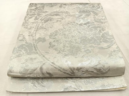 平和屋着物◎西陣　六通柄袋帯　更紗　銀糸　引箔　正絹　逸品　BAAV6591yc