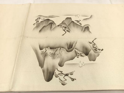 平和屋着物◎太鼓柄袋帯　手描き　浜松　金彩　正絹　逸品　BAAV6599yc