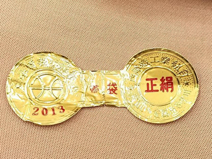 平和屋着物◎西陣　六通柄袋帯　唐織　地紙御所車花文　金糸　証紙付き　正絹　逸品　BAAV6727yc
