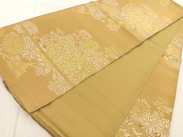 平和屋着物◎全通柄袋帯 乱菊 金糸 正絹 逸品 BAAV6735yc