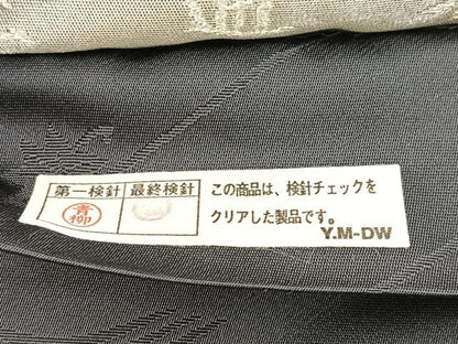 平和屋着物●全通柄袋帯 唐織 雪輪花文 金銀糸 正絹 逸品 BAAV6765yc