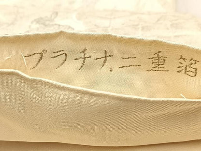 平和屋着物◎六通柄袋帯　プラチナ二重箔　九百錦織　平安人物文　正絹　逸品　BAAV6793yc