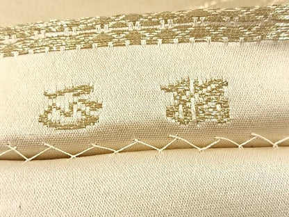 平和屋着物◎六通柄袋帯　鳳凰花文　金糸　正絹　逸品　BAAV6838yc