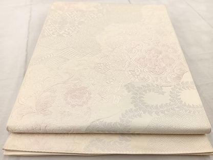 平和屋着物◎六通柄　本袋帯　唐織　道長華文様　正絹　逸品　BAAV6882yc