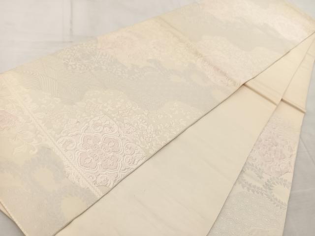 平和屋着物◎六通柄　本袋帯　唐織　道長華文様　正絹　逸品　BAAV6882yc