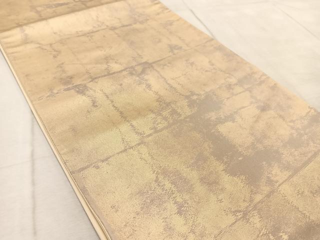 平和屋着物◎西陣　六通柄袋帯　石畳文　金糸　引箔　正絹　逸品　BAAV6904yc