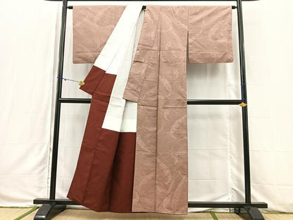 平和屋着物●本場大島紬 正絹 逸品 BAAV6966yc