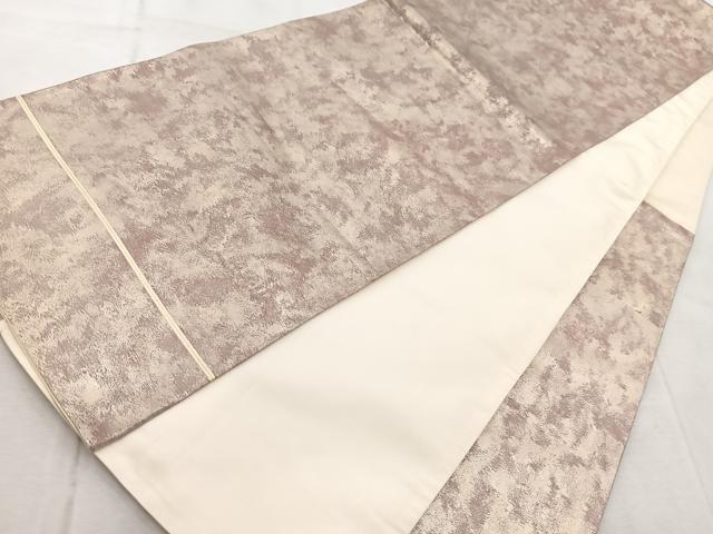 平和屋着物◎西陣　六通柄袋帯　霞文　銀糸　引箔　証紙付き　正絹　逸品　BAAV7092yc
