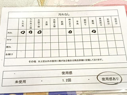 平和屋着物◎六通柄袋帯　唐織　花青海波　金銀糸　正絹　逸品　BAAV7098yc