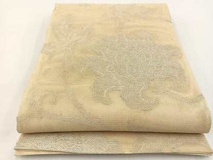 平和屋着物＊夏物 六通柄袋帯 更紗 銀糸 正絹 逸品 BAAV7118yc