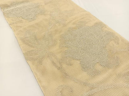 平和屋着物＊夏物 六通柄袋帯 更紗 銀糸 正絹 逸品 BAAV7118yc