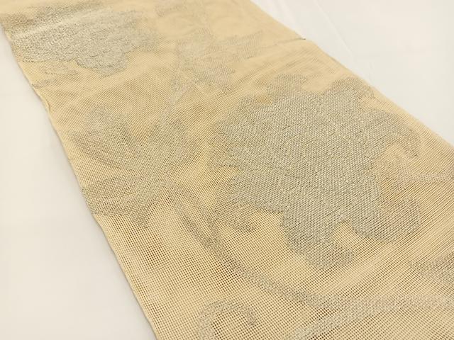 平和屋着物＊夏物 六通柄袋帯 更紗 銀糸 正絹 逸品 BAAV7118yc