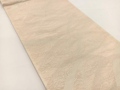 平和屋着物＊夏物 六通柄袋帯 芝草文 銀糸 正絹 逸品 BAAV7119yc