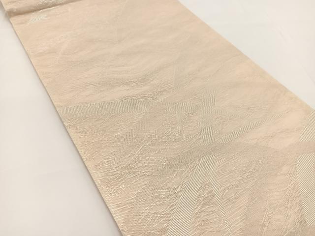 平和屋着物＊夏物 六通柄袋帯 芝草文 銀糸 正絹 逸品 BAAV7119yc