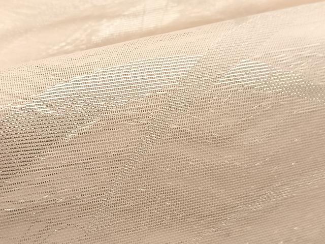 平和屋着物＊夏物 六通柄袋帯 芝草文 銀糸 正絹 逸品 BAAV7119yc