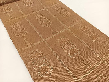 平和屋着物＊夏物　全通柄　本袋帯　草花文　金糸　正絹　逸品　未使用　BAAV7120yc