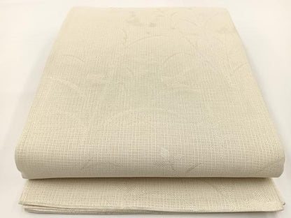 平和屋着物＊夏物 六通柄袋帯 草花文 銀糸 BAAV7123yc