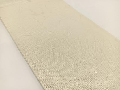 平和屋着物＊夏物 六通柄袋帯 草花文 銀糸 BAAV7123yc