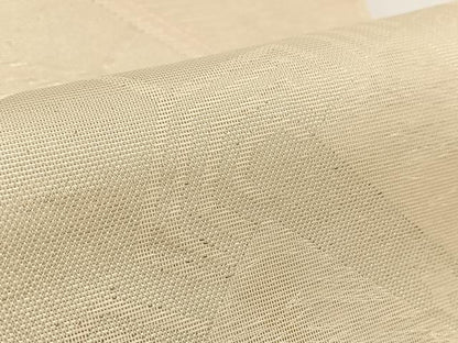 平和屋着物＊夏物 六通柄袋帯 片輪車文 銀糸 正絹 逸品 BAAV7124yc