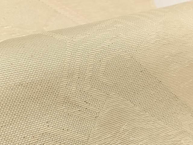 平和屋着物＊夏物 六通柄袋帯 片輪車文 銀糸 正絹 逸品 BAAV7124yc