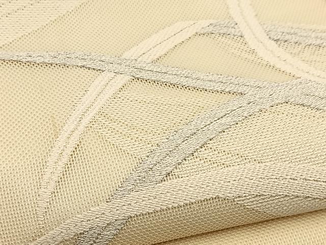 平和屋着物＊夏物 太鼓袋帯 渡り舟 銀糸 正絹 逸品 BAAV7125yc