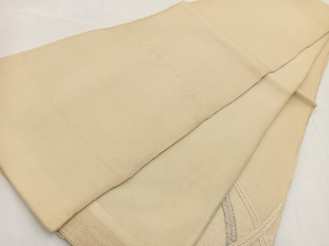 平和屋着物＊夏物 太鼓袋帯 渡り舟 銀糸 正絹 逸品 BAAV7125yc