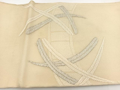 平和屋着物＊夏物 太鼓袋帯 渡り舟 銀糸 正絹 逸品 BAAV7125yc