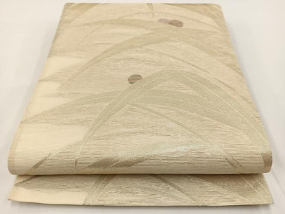 平和屋着物＊夏物 六通柄袋帯 露芝文 金糸 正絹 逸品 BAAV7126yc