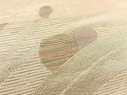 平和屋着物＊夏物 六通柄袋帯 露芝文 金糸 正絹 逸品 BAAV7126yc