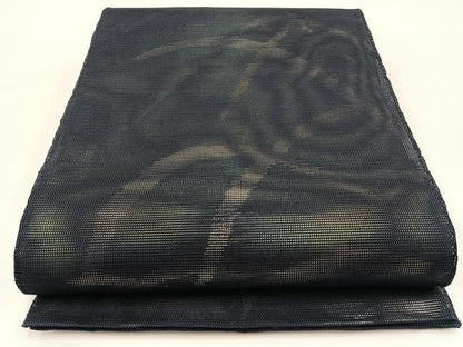 平和屋着物＊夏物 六通柄袋帯 芝草文 金銀糸 正絹 逸品 BAAV7127yc