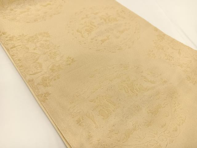 平和屋着物＊夏物 六通柄袋帯 狩猟文 金銀糸 正絹 逸品 未使用 BAAV7136yc