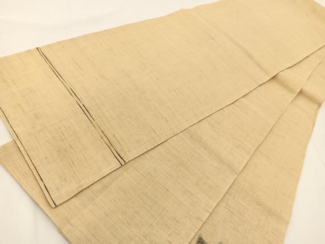 平和屋着物＊夏物 太鼓柄袋帯 手描き 牡丹 正絹 逸品 BAAV7137yc