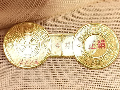 平和屋着物＊夏物 西陣 六通柄袋帯 桔梗 銀糸 証紙付き 正絹 逸品 BAAV7142yc