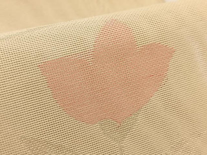 平和屋着物＊夏物 西陣 六通柄袋帯 桔梗 銀糸 証紙付き 正絹 逸品 BAAV7142yc