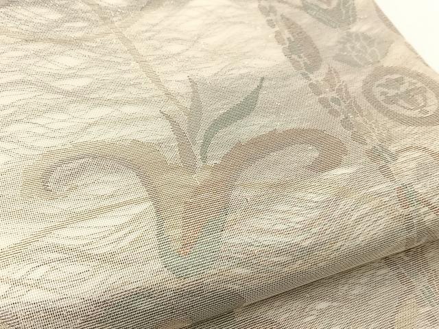 平和屋着物＊夏物 六通柄袋帯 更紗 金糸 正絹 逸品 BAAV7146yc