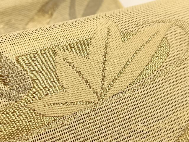 平和屋着物＊夏物 六通柄袋帯 竜田川 金銀糸 正絹 逸品 未使用 BAAV7148yc