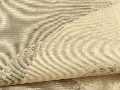 平和屋着物＊夏物 六通柄袋帯 立波文 銀糸 正絹 逸品 BAAV7149yc