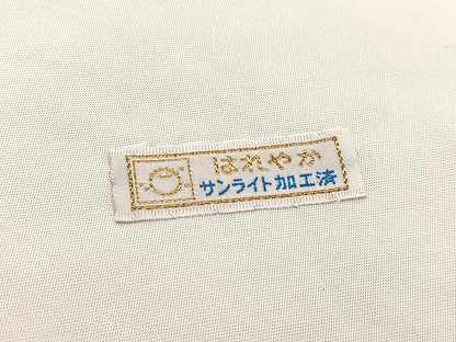 平和屋着物◎六通柄袋帯 唐織 更紗花文 銀糸 正絹 逸品 BAAV7237yc