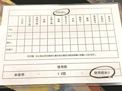 平和屋着物◎六通柄袋帯　抽象文　黒地　金銀糸　引箔　正絹　逸品　BAAV7261yc
