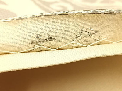 平和屋着物◎六通柄　本袋帯　純箔引　向かい花鳥文　正絹　逸品　BAAV7419yc