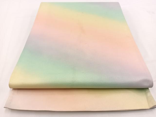 平和屋着物◎西陣 六通柄袋帯 霞文 引箔 正絹 逸品 BAAV7426yc