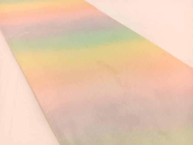 平和屋着物◎西陣 六通柄袋帯 霞文 引箔 正絹 逸品 BAAV7426yc