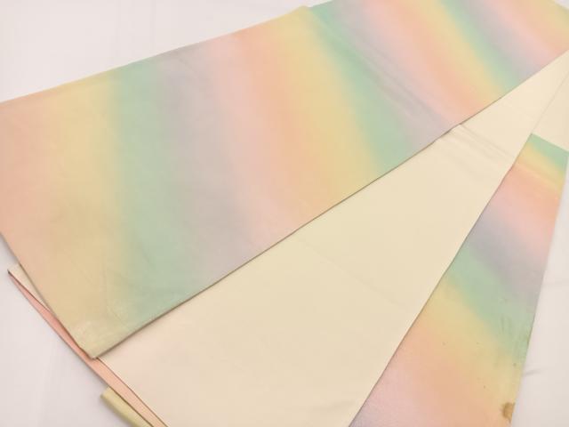 平和屋着物◎西陣 六通柄袋帯 霞文 引箔 正絹 逸品 BAAV7426yc