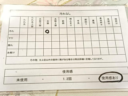 平和屋着物◎太鼓柄袋帯　唐織　地紙孔雀花文　金銀糸　正絹　逸品　BAAV7431yc