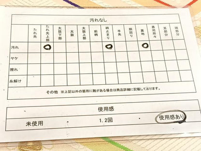 平和屋着物◎西陣　六通柄袋帯　唐織　菱天井松花文　金糸　証紙付き　正絹　逸品　BAAV7448yc